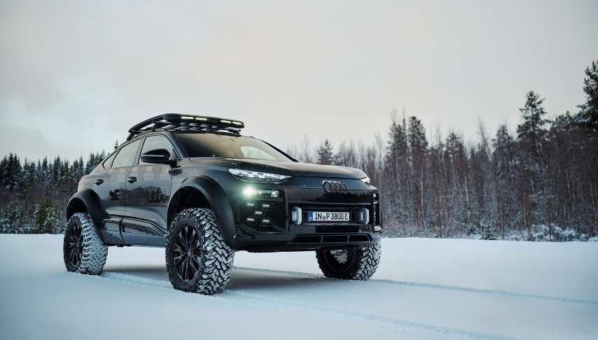 Audi, Q6 e-tron offroad konseptini tantt